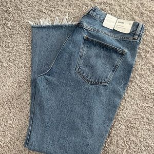 AGOLDE jeans mid rise relaxed boot in color way static. 

brand new with tags.
